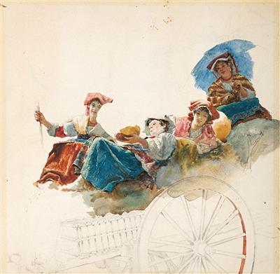 Pietro Barucci - Ölgemälde und Aquarelle des 19. Jahrhunderts