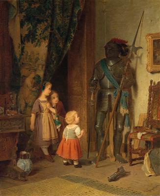 August Friedrich Siegert - Dipinti a olio e acquarelli del XIX secolo