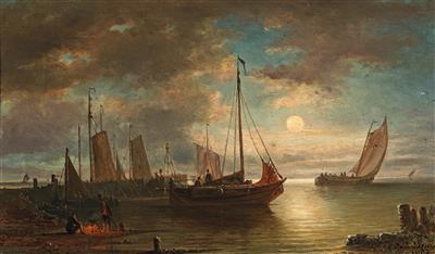 Elias Pieter van Bommel - Dipinti a olio e acquarelli del XIX secolo