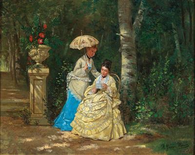 Antonio Garcia y Mencia - 19th Century Paintings