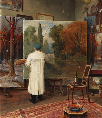 Artist around 1900 with the collaboration of Julius von Klever (Dorpat 1850-1924 Leningrad) - 19th Century Paintings