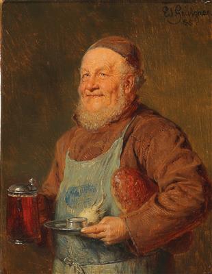 Eduard von Grützner - Dipinti a olio e acquarelli del XIX secolo