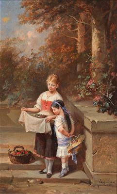 Francois Louis Lanfant de Metz - Dipinti a olio e acquarelli del XIX secolo