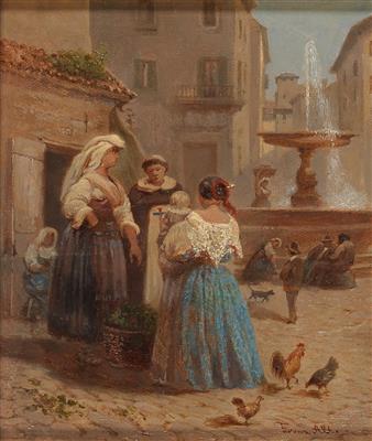 Franz Alt attributed - Dipinti a olio e acquarelli del XIX secolo