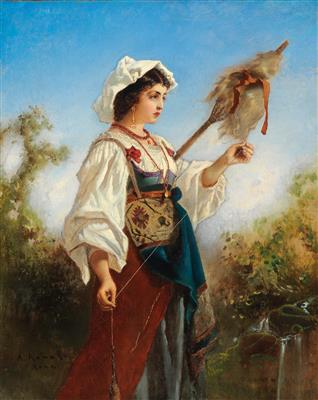 Anton Romako - Dipinti a olio e acquarelli del XIX secolo