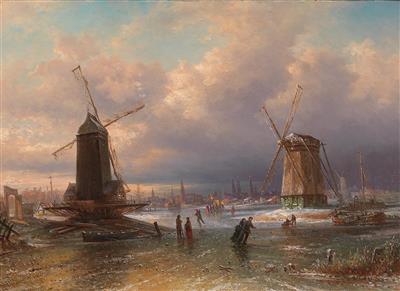 Elias Pieter van Bommel - Ölgemälde und Aquarelle des 19. Jahrhunderts