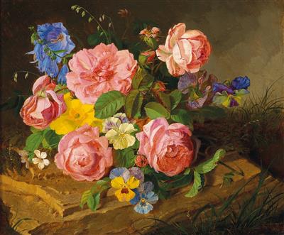 Antal Jozsef Strohmayer - 19th Century Paintings