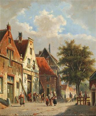 Adrianus Eversen - 19th Century Paintings