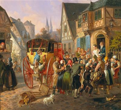 August von Rentzell - Gemälde des 19. Jahrhunderts
