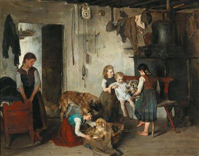 Gustav Majer - 19th Century Paintings