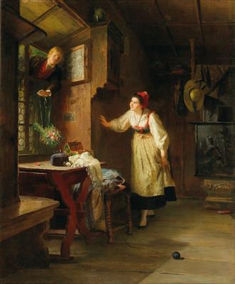 Friedrich Ortlieb - Dipinti a olio e acquarelli del XIX secolo