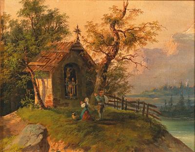 Austrian Artist around 1870 - Dipinti a olio e acquarelli del XIX secolo