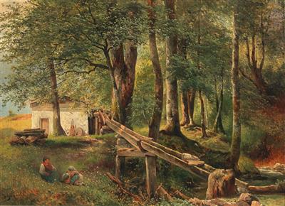 Carl Franz Emanuel Haunold - Dipinti a olio e acquarelli del XIX secolo