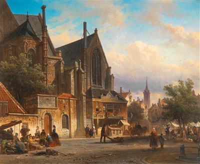 Elias Pieter van Bommel - Ölgemälde und Aquarelle d. 19. Jh.