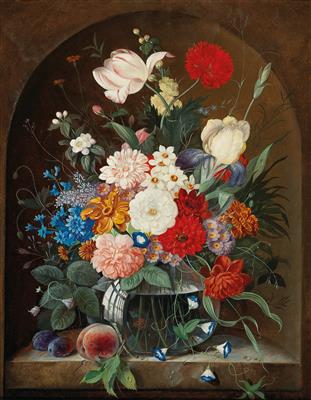 Franz Xaver Pieler * - Dipinti a olio e acquarelli del XIX secolo