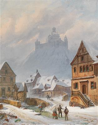 Deutscher Künstler, um 1850 - Ölgemälde und Aquarelle des 19. Jahrhunderts