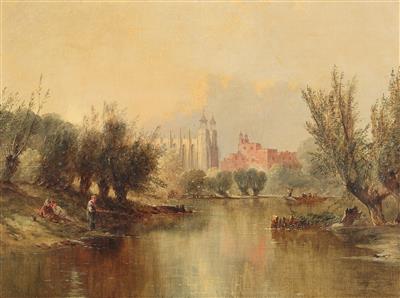 English Artist, 19th Century - Dipinti a olio e acquarelli del XIX secolo