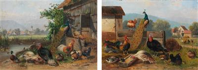 Franz Bernier, around 1900 - Dipinti a olio e acquarelli del XIX secolo