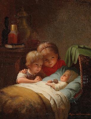 Johann Georg Meyer von Bremen - 19th Century Paintings and Watercolours
