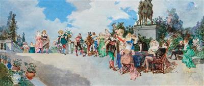 Spanischer Künstler Ende 19. Jahrhundert - Ölgemälde und Aquarelle d. 19. Jh.