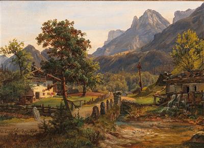 Anton Schiffer - Dipinti a olio e acquarelli del XIX secolo