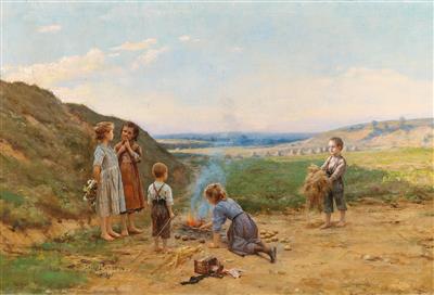 César Pattein - Dipinti a olio e acquarelli del XIX secolo