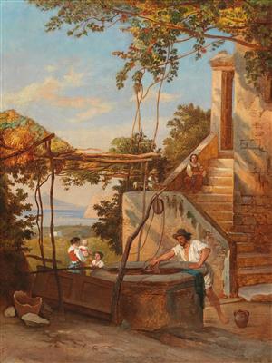 Follower of Felix Cottrau - Dipinti a olio e acquarelli del XIX secolo