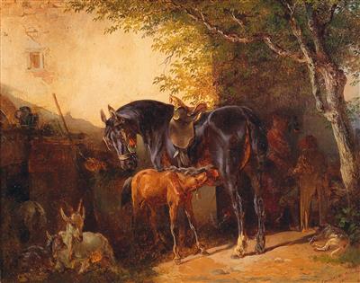 Belgischer Künstler des 19. Jahrhunderts - Ölgemälde und Aquarelle des 19. Jahrhunderts