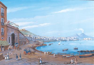 Neapolitanische Schule des 19. Jahrhunderts - Ölgemälde und Aquarelle des 19. Jahrhunderts