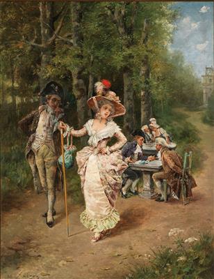 Antonio Lonza - Gemälde des 19. Jahrhunderts