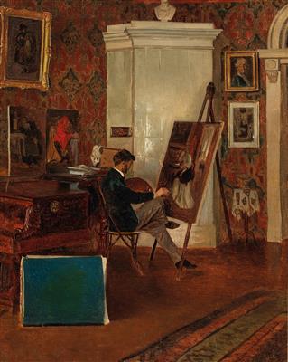 Attributed to Edouard John Menta - 19th Century Paintings