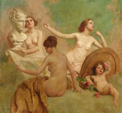 Giacomo Grosso - Ölgemälde und Aquarelle des 19. Jahrhunderts