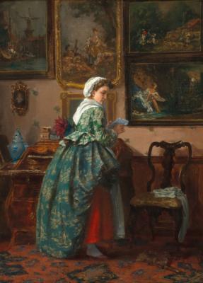 Alexander Friedrich Werner - Olejomalby a akvarely 19. století