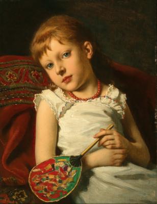 Anton Ebert - Dipinti ad olio e acquerelli del 19° secolo