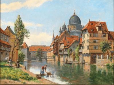 August Fischer - Olejomalby a akvarely 19. století