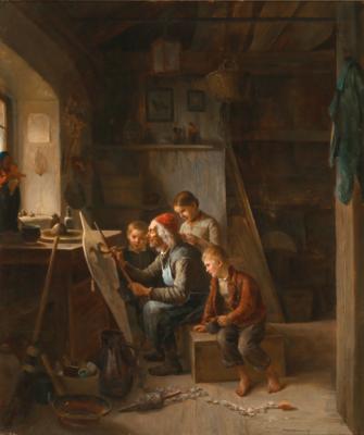 August Heinrich Niedmann - Olejomalby a akvarely 19. století