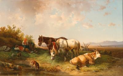 Edmund Mahlknecht - Olejomalby a akvarely 19. století