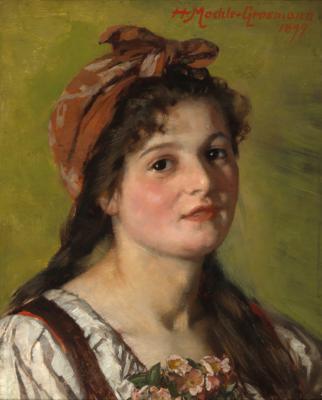 Hedwig Mechle-Grossmann - Dipinti ad olio e acquerelli del 19° secolo
