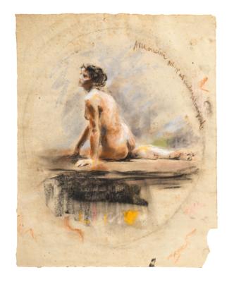 Antonio Mancini - Dipinti a olio e acquarelli del XIX secolo