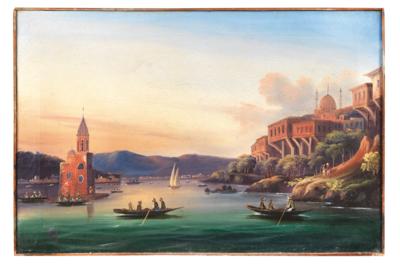 Italian School, 19th Century - Dipinti a olio e acquarelli del XIX secolo