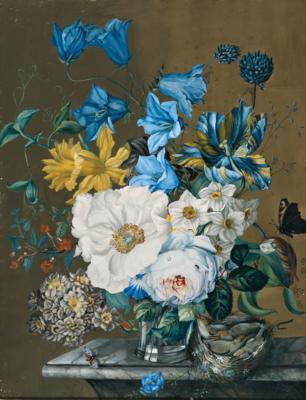 Viennese flower painter, 19th century - Watercolors
