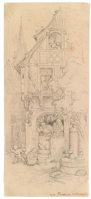 Adrian Ludwig Richter - Disegni e stampe fino al 1900, acquarelli e miniature