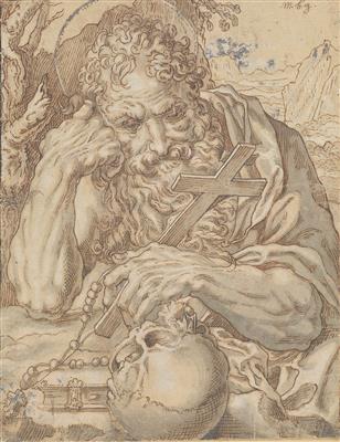 Circle of Hendrick Goltzius - Master Drawings, Prints before 1900, Watercolours, Miniatures