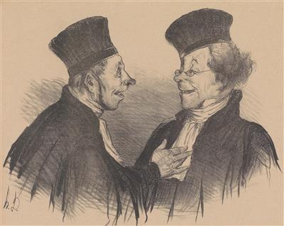 Honore Daumier - Disegni e stampe fino al 1900, acquarelli e miniature