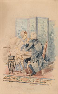 Aurelio Roberti - Meisterzeichnungen und Druckgraphik bis 1900, Aquarelle u. Miniaturen