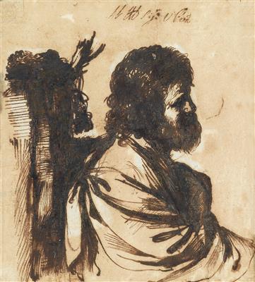 Circle of Giovanni Francesco Barbieri called il Guercino - Master Drawings, Prints before 1900, Watercolours, Miniatures