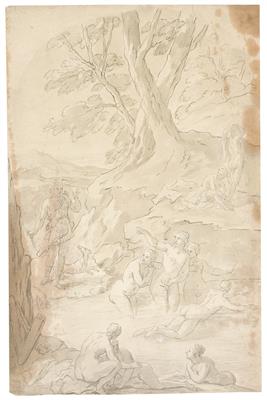 Attributed to Michel Corneille the Younger,. - Disegni e stampe fino al 1900, acquarelli e miniature