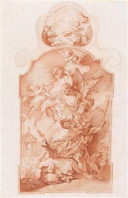 Austrian school, 18th century - Mistrovské kresby, Tisky do roku 1900, Akvarely a miniatury