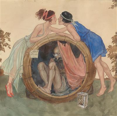 Erich Schütz * - Mistrovské kresby, Tisky do roku 1900, Akvarely a miniatury