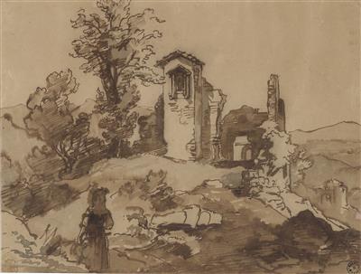 Attributed to Friedrich Gauermann - Mistrovské kresby, Tisky do roku 1900, Akvarely a miniatury